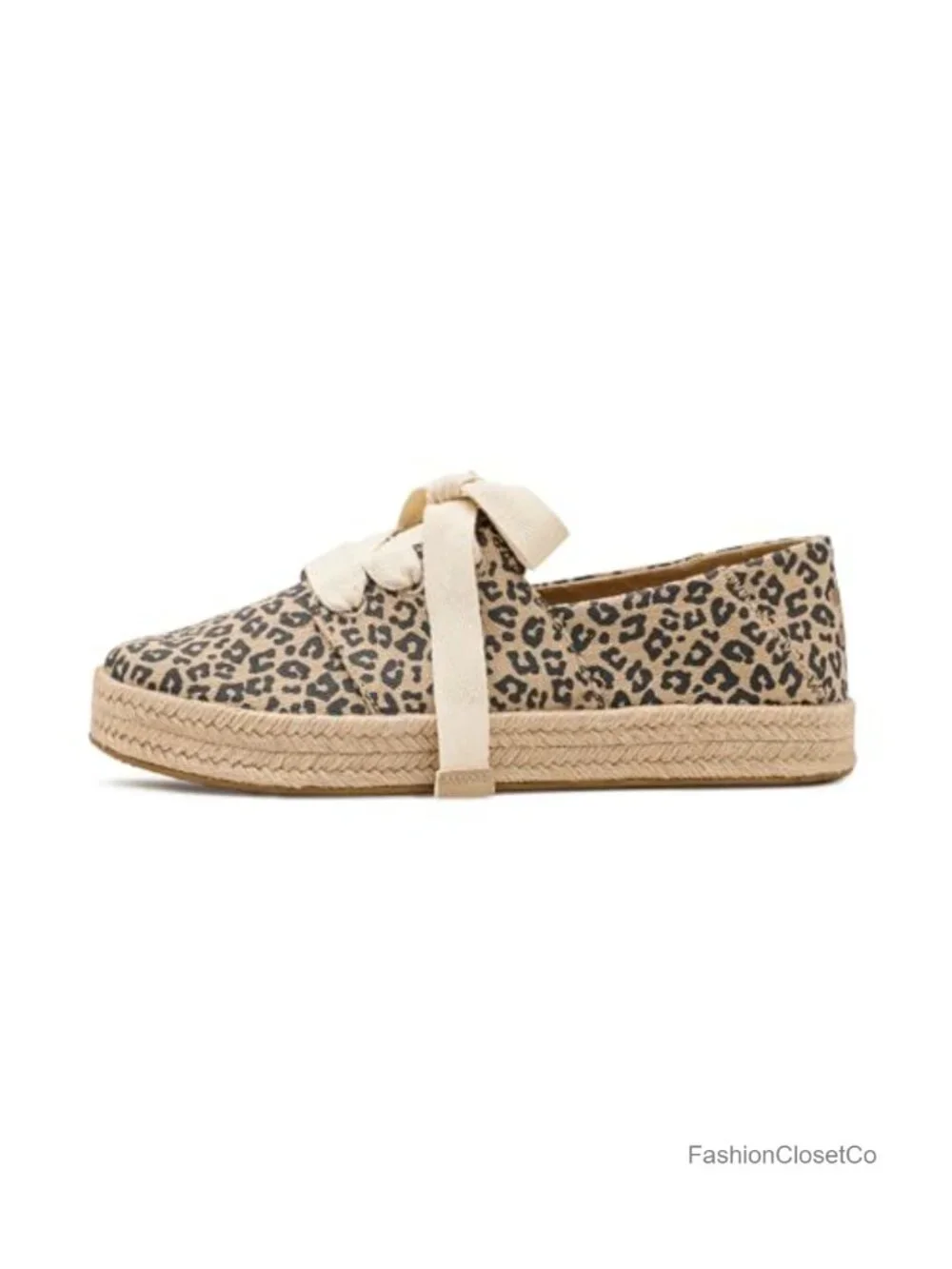 Lace-Up Flatform Espadrille Women's Casual Comfortable Platform Sneaker